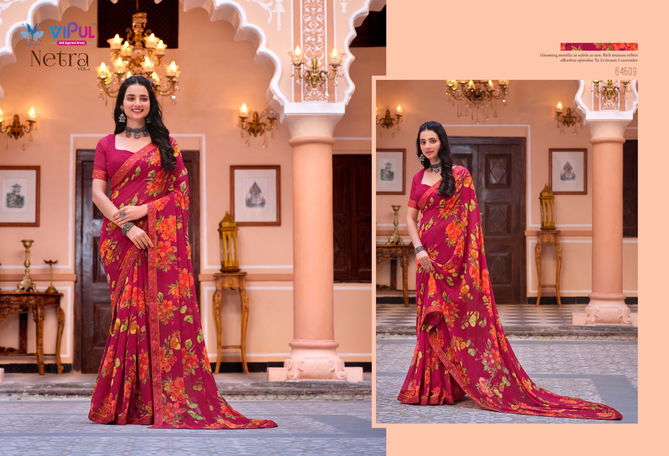 Netra Vol 2 Vipul Daily Wear Wholesale Printed Sarees Catalog